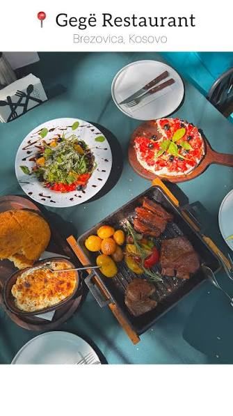 Pjata të shërbyera në Gegë Restaurant